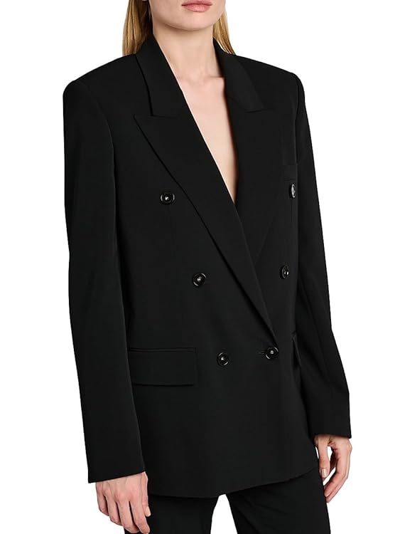 Double-Breasted Boyfriend Jacket