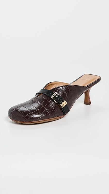 Ganni Women's Sue Heeled Croco Mules