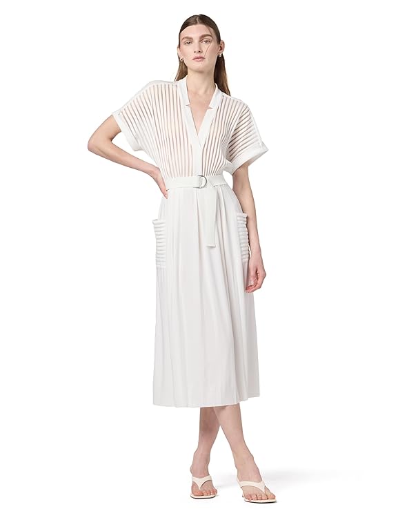 Norma Kamali Geralyn Short Sleeve Dress to Midcalf