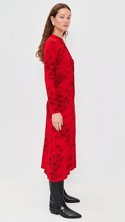 Sea Women's Cornelia Print Long Sleeve Midi Dress