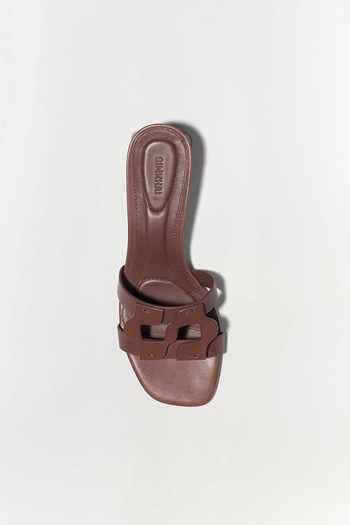 Monogram Block Heel Sandal
