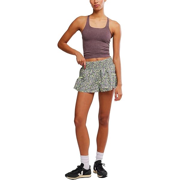 Free People Womens Get Your Flirt on Print Shorts
