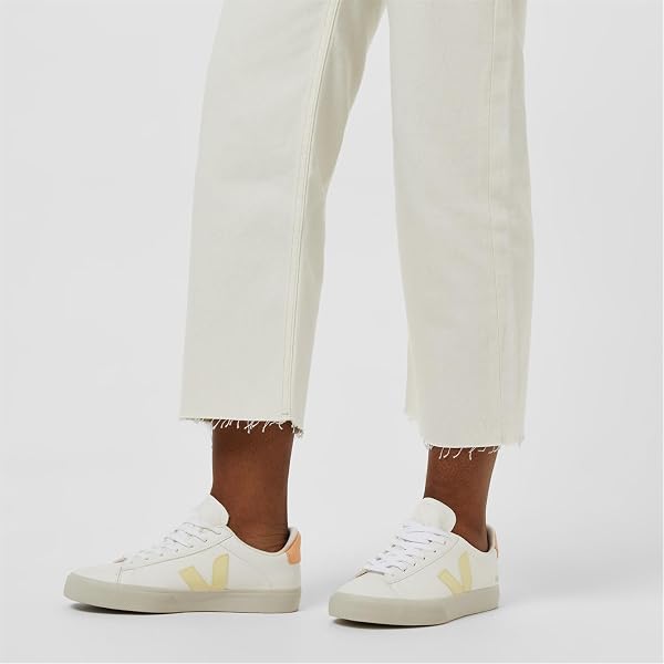 Veja Women Campo Sneakers White - Sun - Peach 7 US