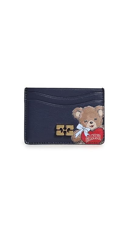 Ganni Women's Card Holder With Flap Bear