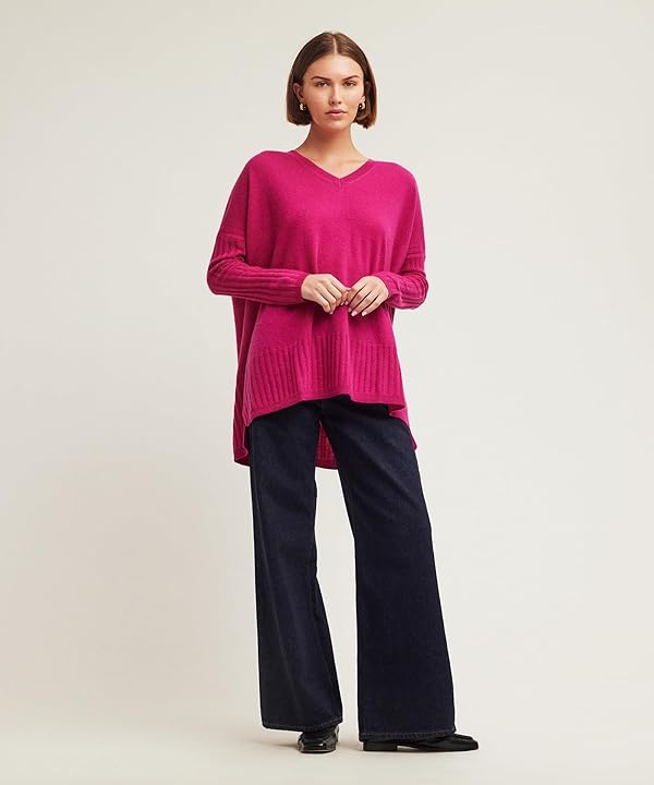 NAADAM Unisex-Adult V-Neck Boyfriend Pullover
