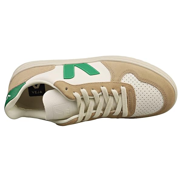 VEJA Women V-10 Extra White/Emeraude/Sahara EU 37 (US Women's 6) Medium