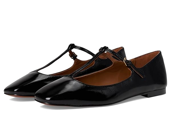 Madewell womens The Mylie T-strap Flat in Leather