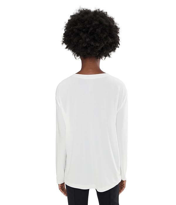 Norma Kamali Womens Oversized Long Sleeve Top