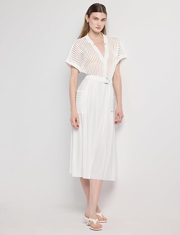 Norma Kamali Geralyn Short Sleeve Dress to Midcalf