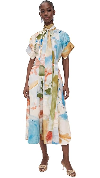 Ulla Johnson Women's Studio Short Sleeve Cotton Dress