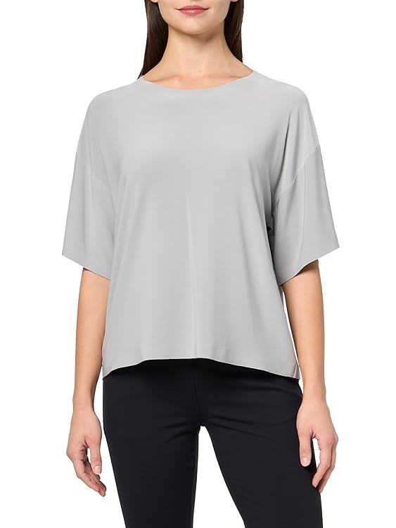 Norma Kamali womens Short Sleeve Boxy T