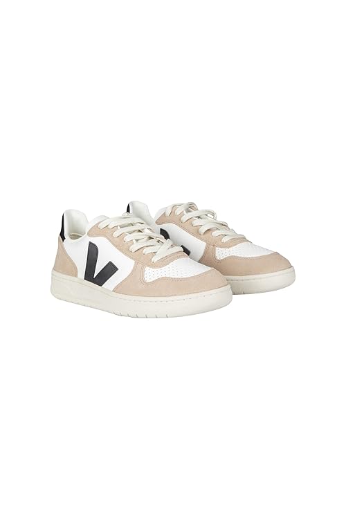 VEJA Women V-10 Extra White/Black/Sahara EU 41 (US Women's 10) Medium