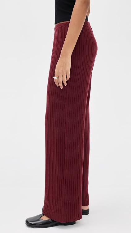 DONNI. Women's The Sweater Rib Simple Pants