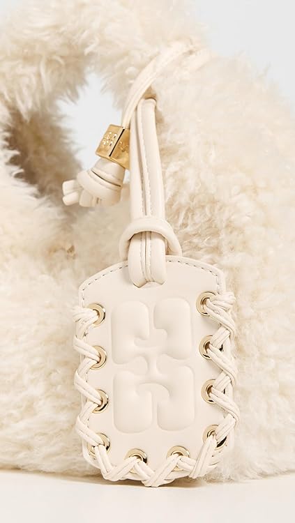 Ganni Women's Hobo Mini Faux Fur Bag
