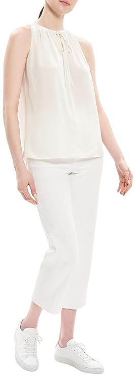 Theory Womens Cutaway Tie Top