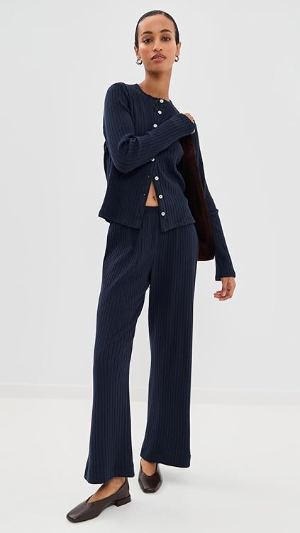 DONNI. Women's The Sweater Rib Simple Pants