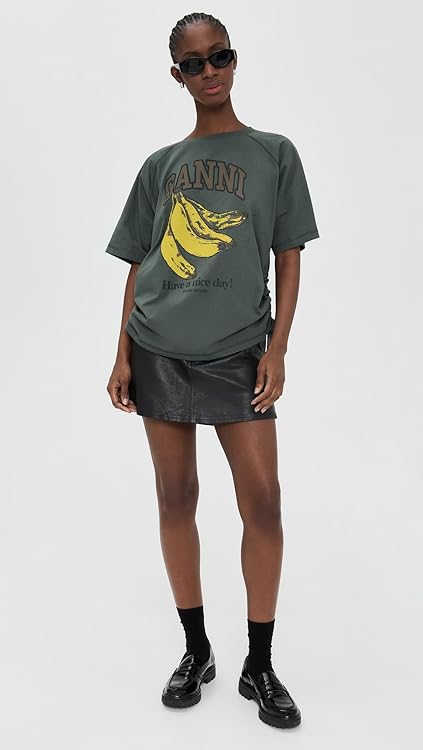 Ganni Women's Future Heavy Jersey Raglan