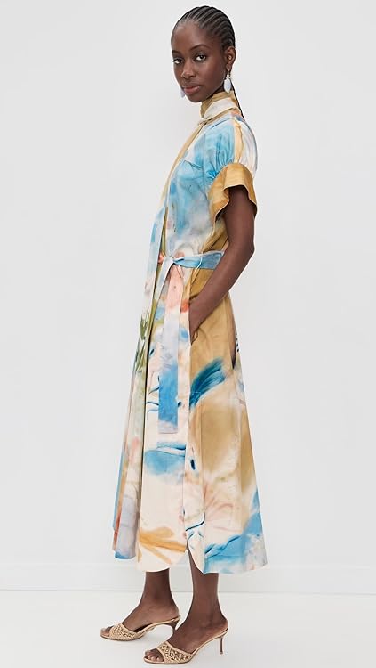 Ulla Johnson Women's Studio Short Sleeve Cotton Dress