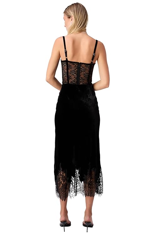 Cami NYC Women's Georgiana Velvet Midi Skirt