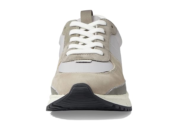 Madewell Kickoff Trainer Sneakers in Leather and (Re) sourced Nylon Stone Multi/Grey Neutral 6 M