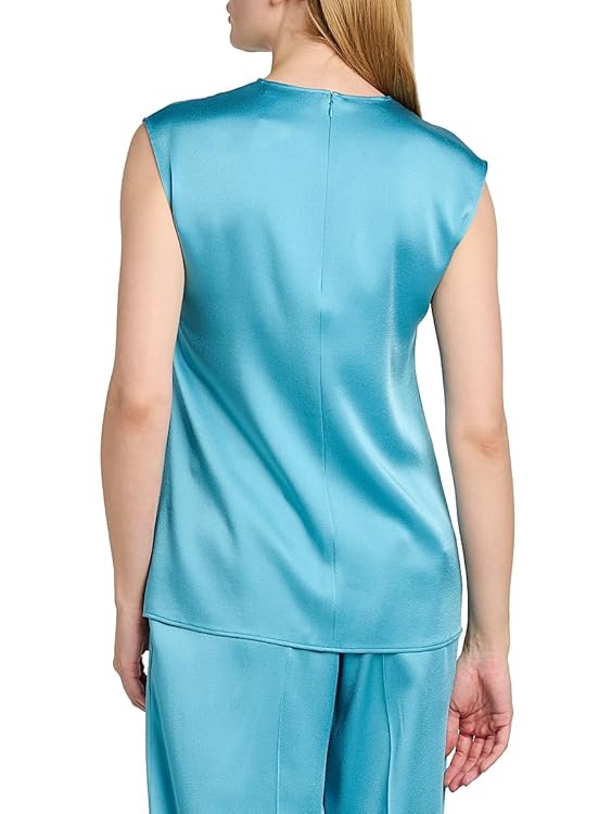 Satin Sleeveless Top