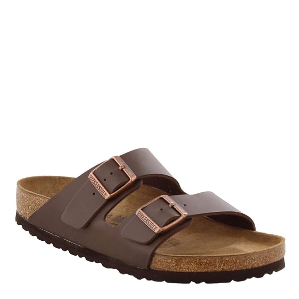 Birkenstock Women's Arizona Birko-Flo Dark Brown Birko-flor Sandals - 43R EU (US Men EU's 10-10.5,US Women EU's 12-12.5)