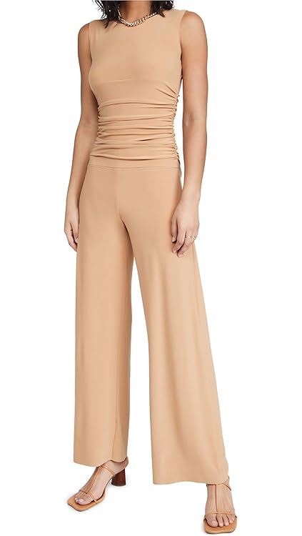 Norma Kamali Women's Kamali Kulture Shirred Waist Jumpsuit