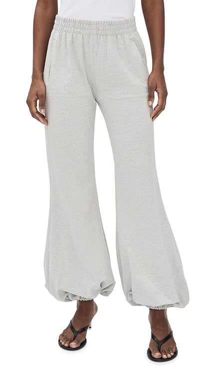 Norma Kamali Women's Boyfriend Puff Jog Sweatpants