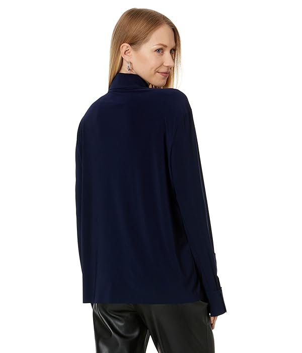 Norma Kamali Women's Nk Shirt W/Collar Stand