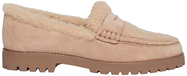 Paige Womens Ellis Shearling Flat