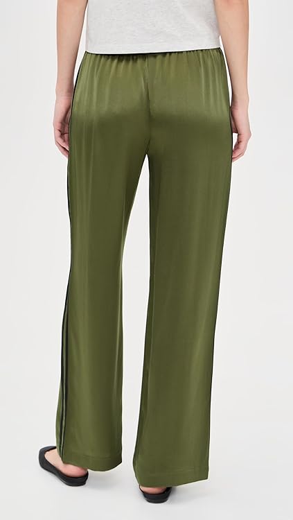 DONNI. Women's The Silk Stripe Simple Pants