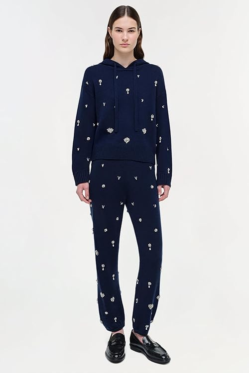 Karmen Embellished Cashmere Hoodie