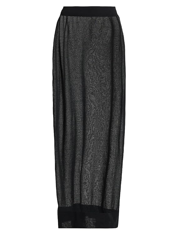 Sheer Cotton-Blend Maxi Skirt