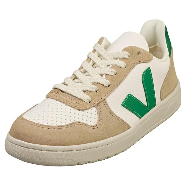 VEJA Women V-10 Extra White/Emeraude/Sahara EU 37 (US Women's 6) Medium