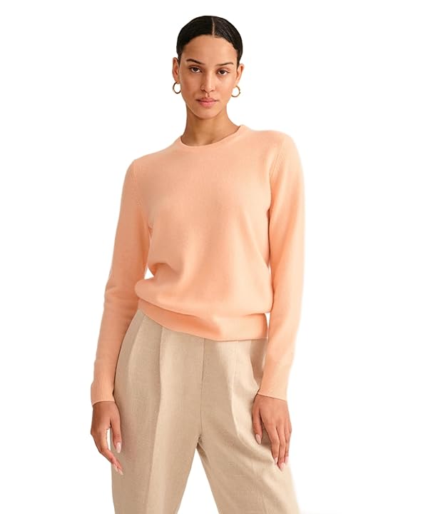 Women's Original Cashmere Crewneck Sweater (US, Alpha, Medium, Regular, Regular
