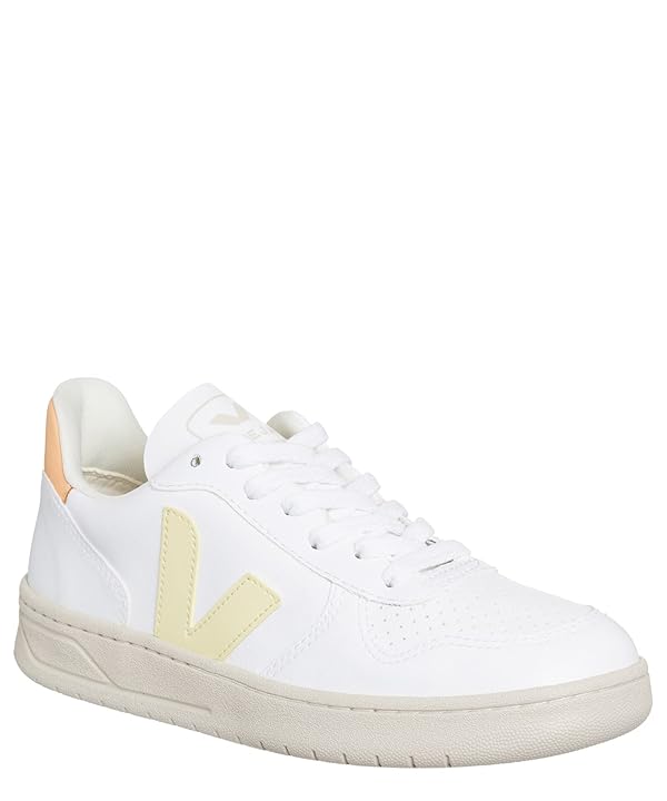 Veja Women V-10 Sneakers White - Sun - Peach 9 US