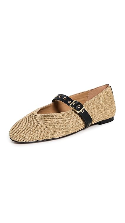 Madewell Womens Hera Mary Jane - Faux Raffia