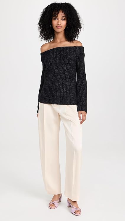 Vince Women's Marl Off Shoulder Sweater