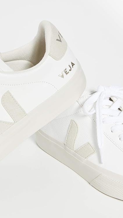 Veja Women's Campo Sneakers, White/Natural, 6 Medium US