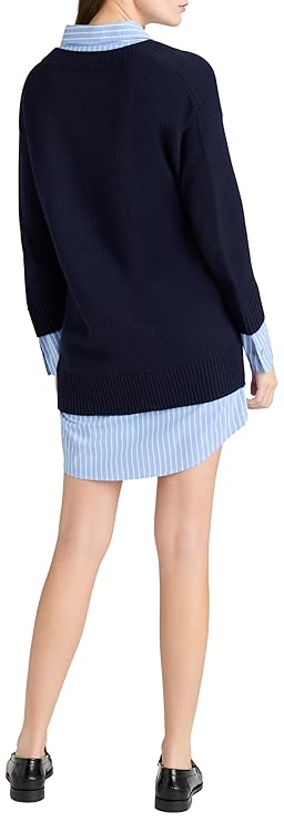 Cinq à Sept Women's Deep V Remie Stripe Santina Dress