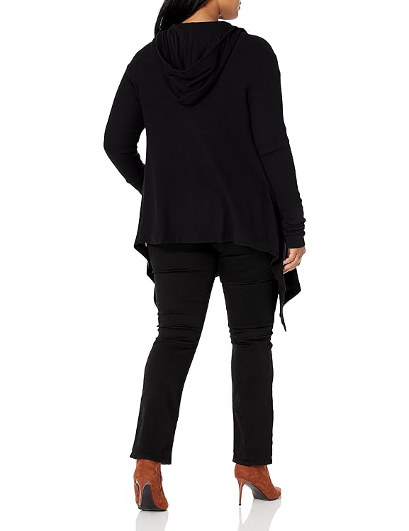 Splendid Womens Thermal Wrap Hooded Cardigan