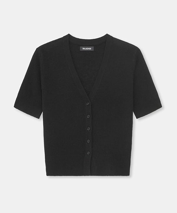 NAADAM Womens Lightweight Cashmere Short Sleeve Cardigan
