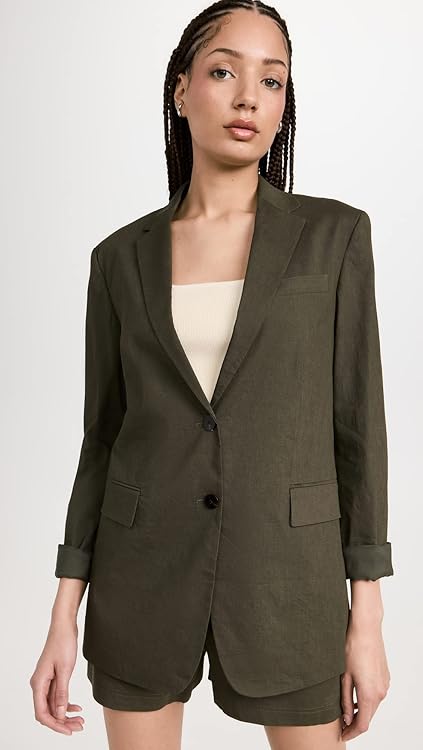 Theory Women's Rolled Sleeve Bf Jacket