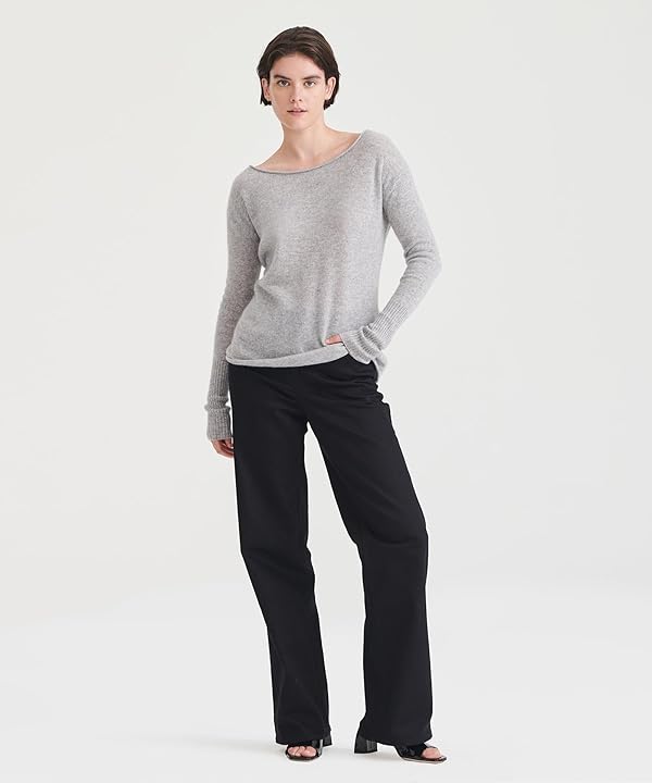 NAADAM Womens Cashmere Boatneck Sweater