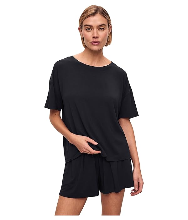 Eberjey Women's Gisele Modal Everyday T-Shirt Black Small