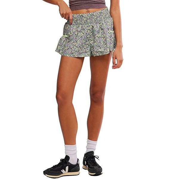 Free People Womens Get Your Flirt on Print Shorts