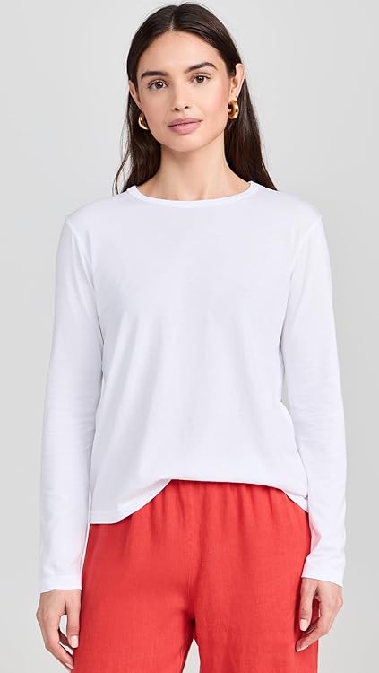 DONNI. Women's The Jersey Relaxed Long Sleeve Tee