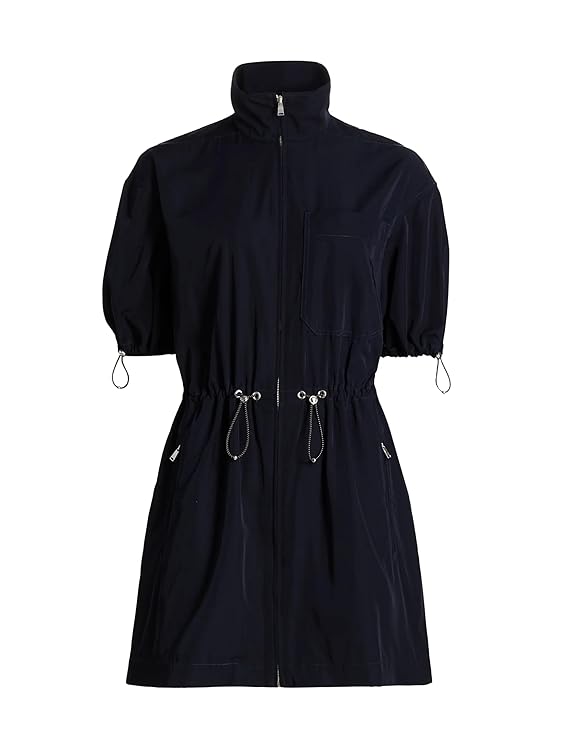 Navy Zip-Front Dress by Veronica Beard