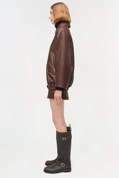 Huntington Oversized Leather Jacket