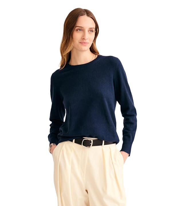 Women's Original Cashmere Crewneck Sweater (US, Alpha, Medium, Regular, Regular